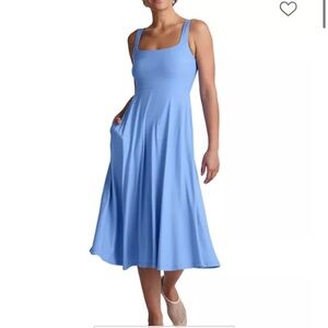 Beyond Yoga Featherweight At The Ready Square Neck Dress